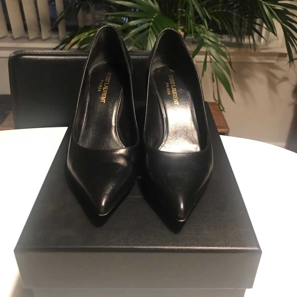 Saint Laurent black pumps Worn once